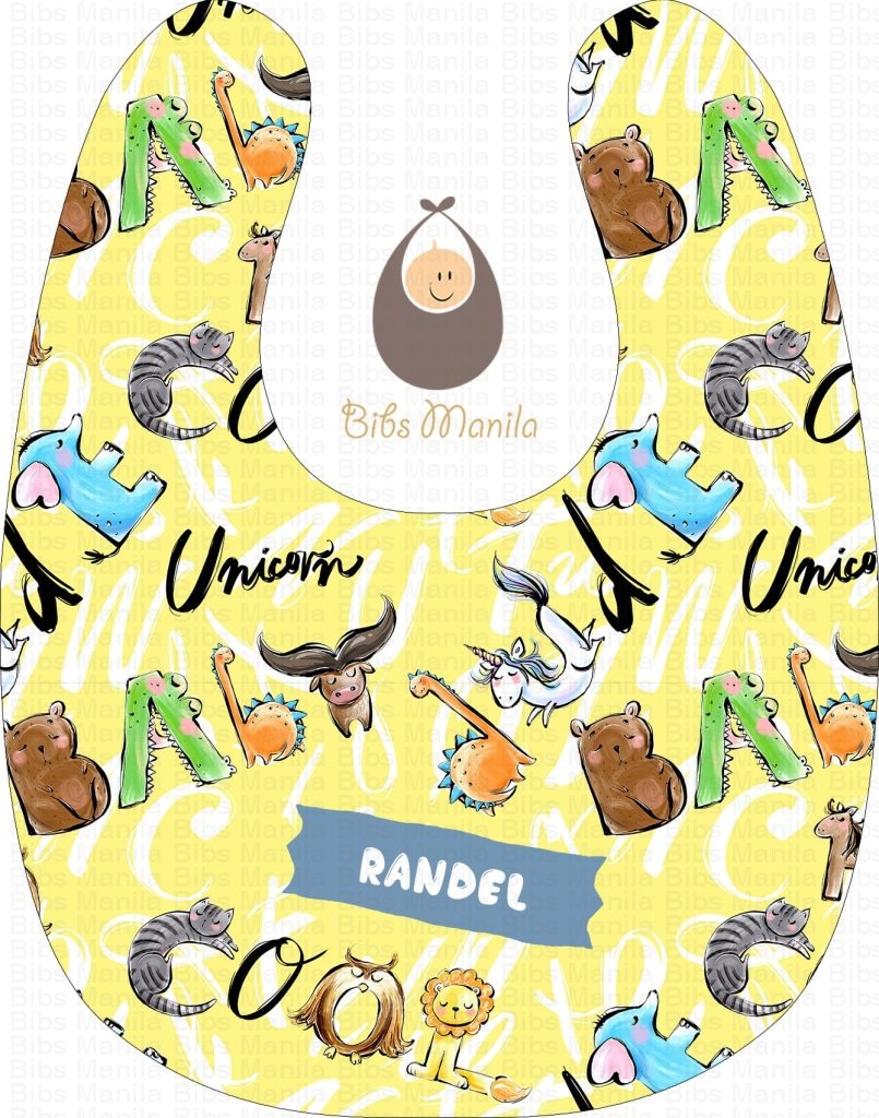 Animal Words In Banana Bibs