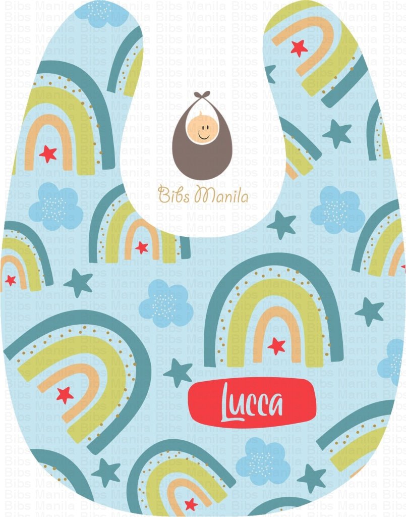 Blue Rainbow Bibs