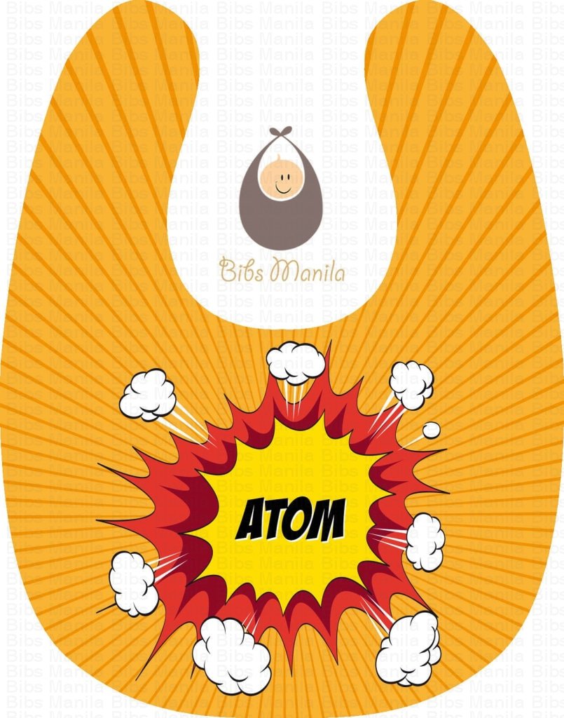 Boom Comic Personalized Baby Bib