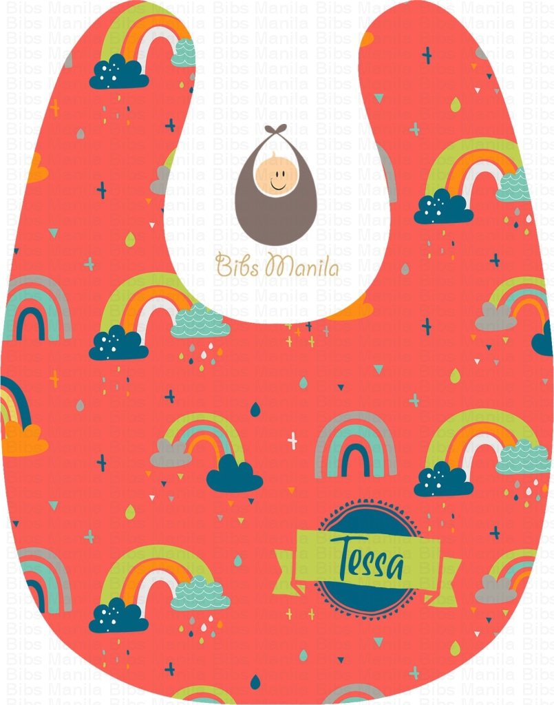 Bright Rainbow Bibs