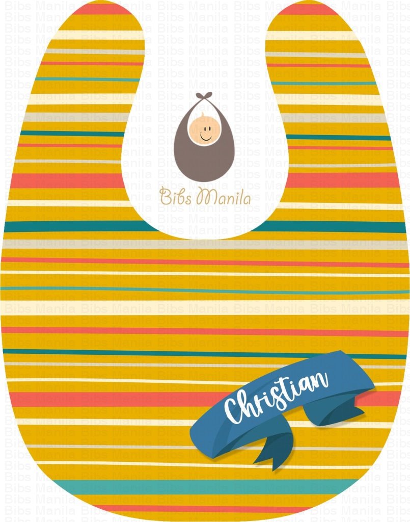 Bright Stripes Bibs