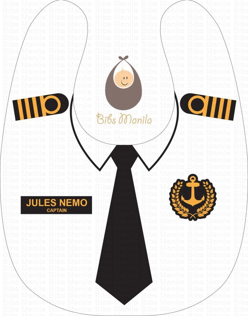 Captain Of The Ship Bibs