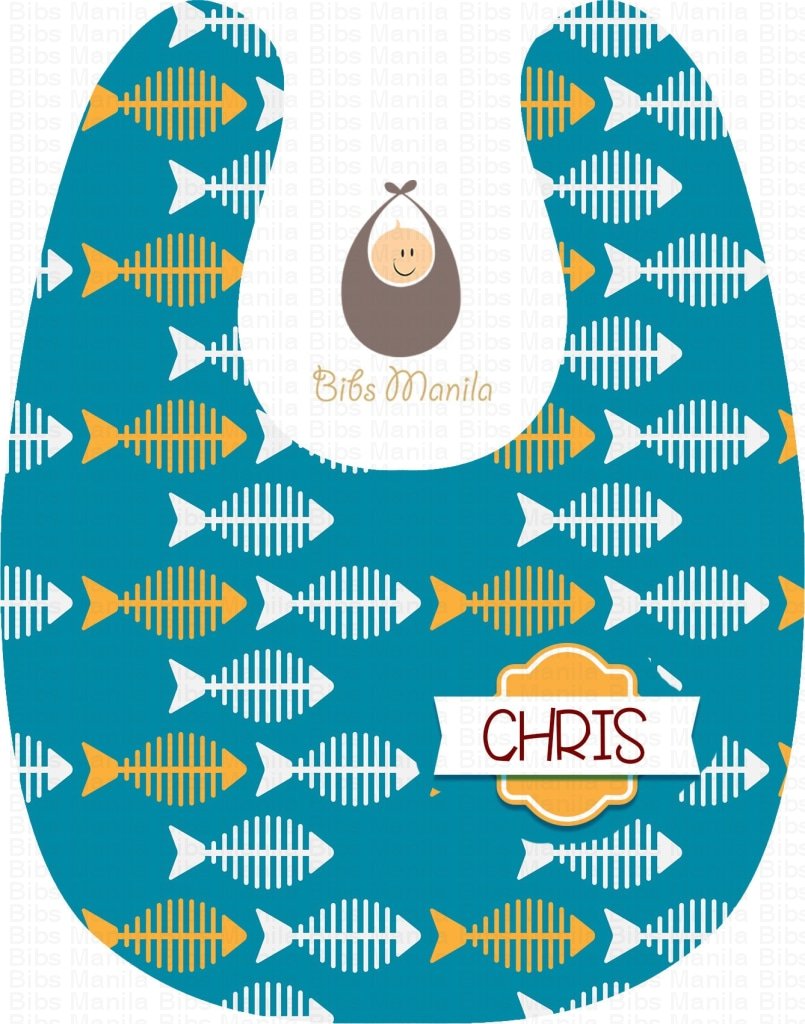 Fish Bones Bibs