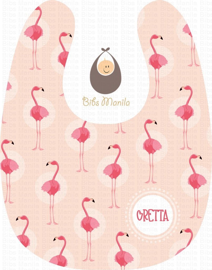 Flamingo Spots Bibs