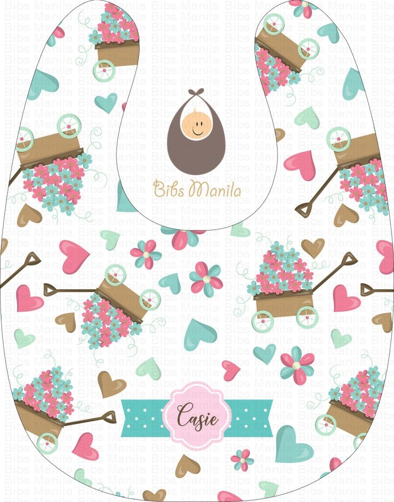 Flower Wagon Bibs