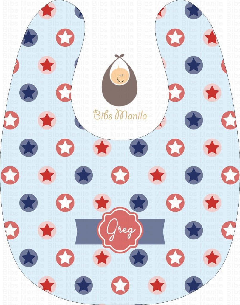 Fourth Of July Stars Bibs