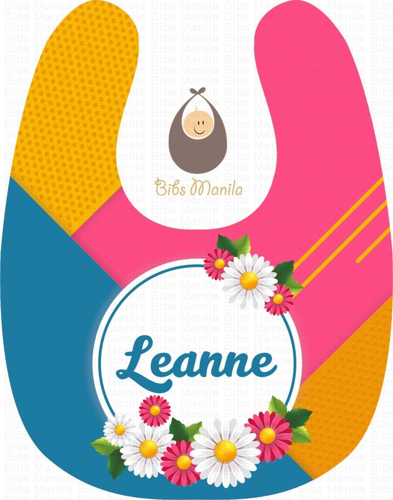 Bright Fresh as a Daisy Personalized Baby Bib