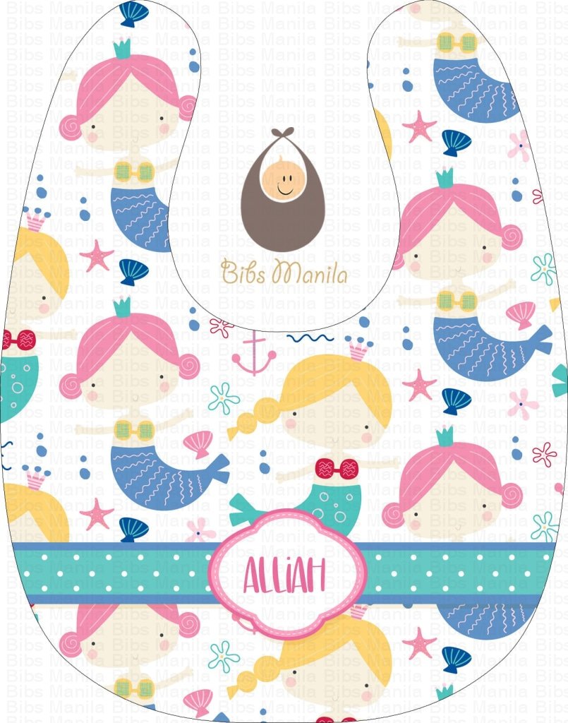 Friendly Mermaids Bibs