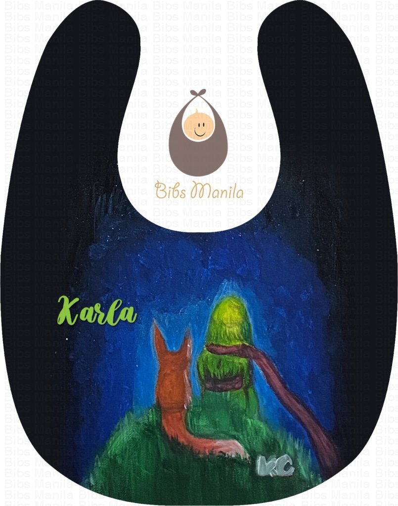 Hand-Painted Bib 18: One Friend Bibs