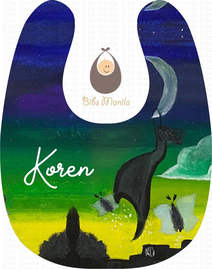 Hand-Painted Bib 19: Moon Princess Bibs