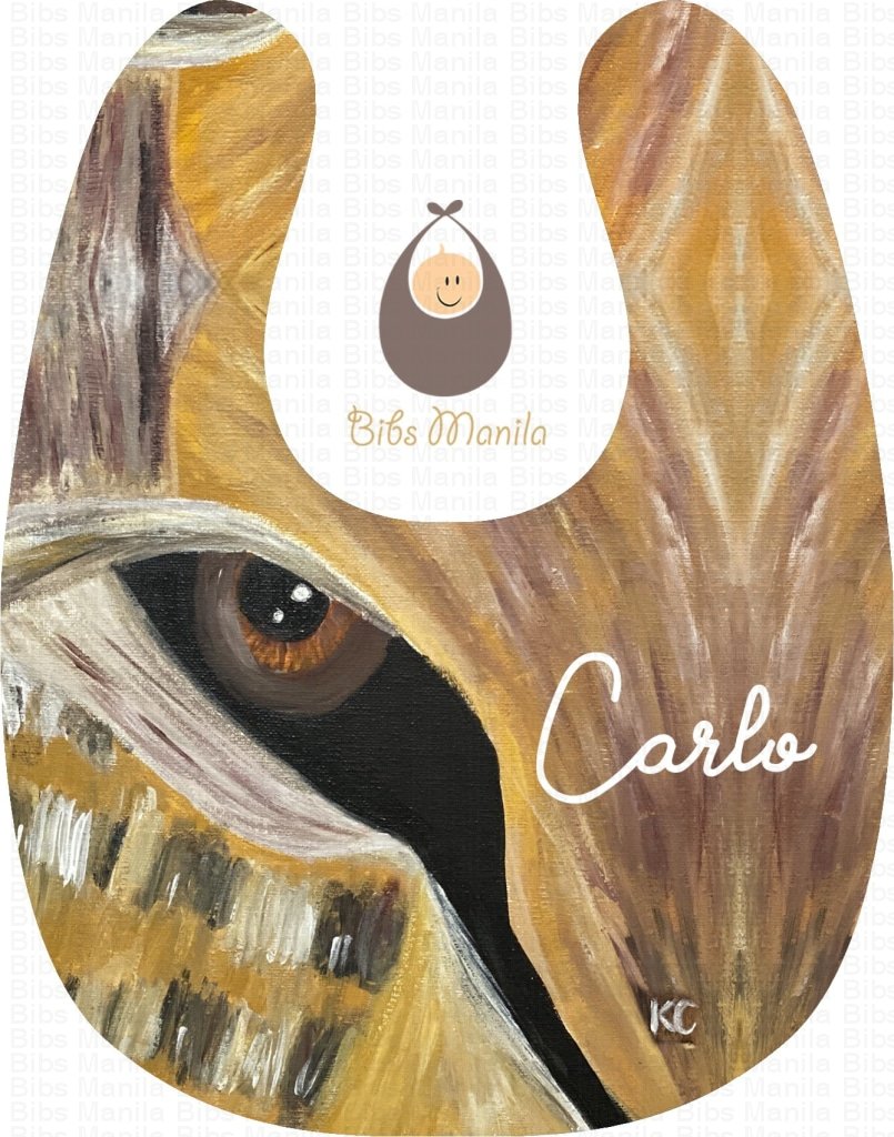 Hand-Painted Bib 4: Golden Eye Bibs