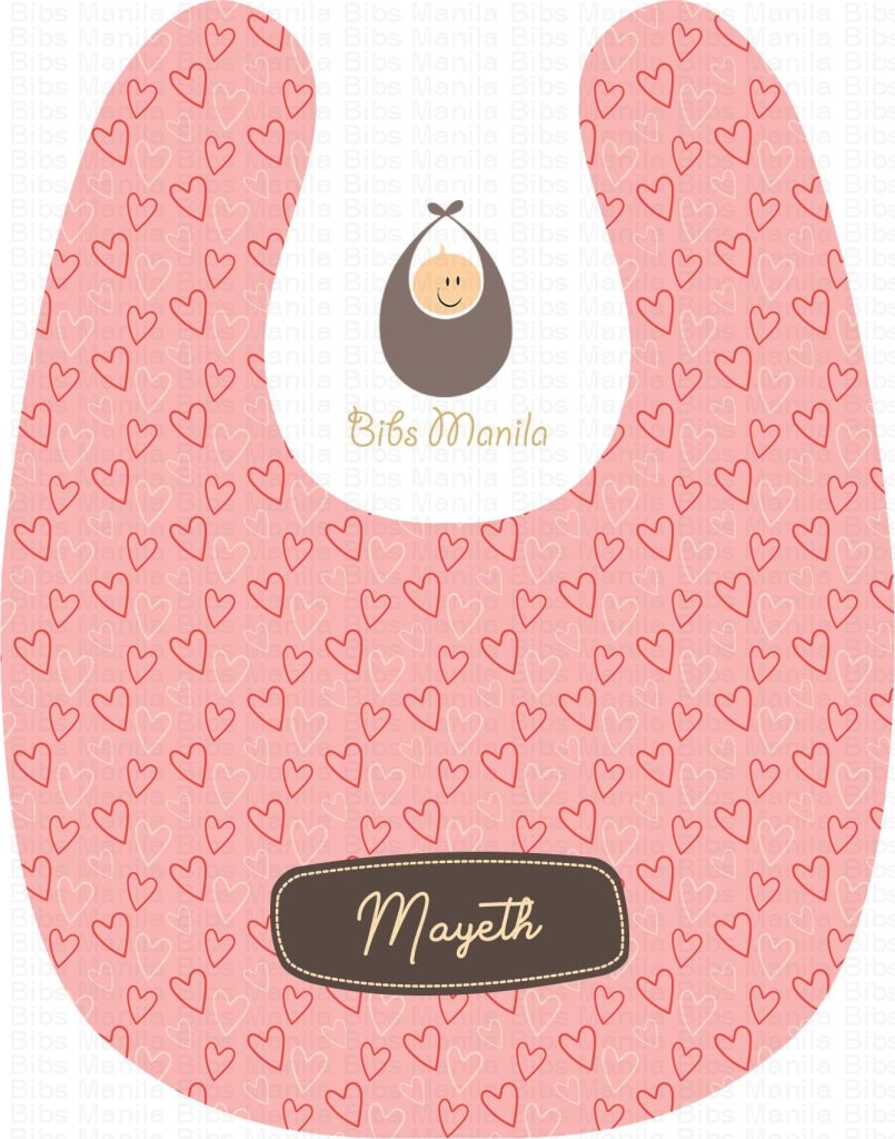 Heart Doodles Bibs