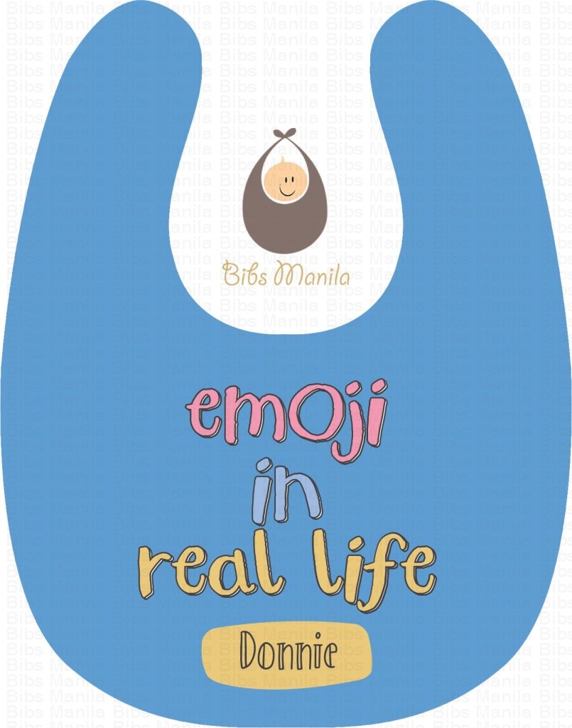 Live Emoji In Baby Blue Bibs