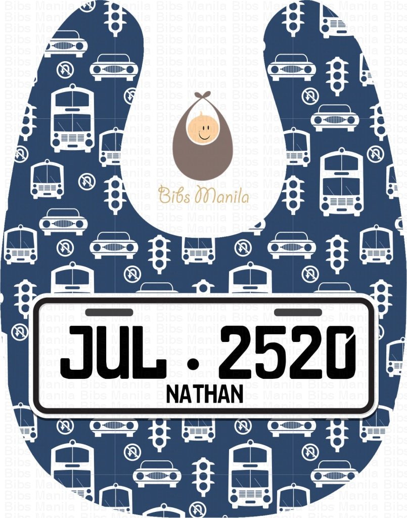 Plate Number Bibs