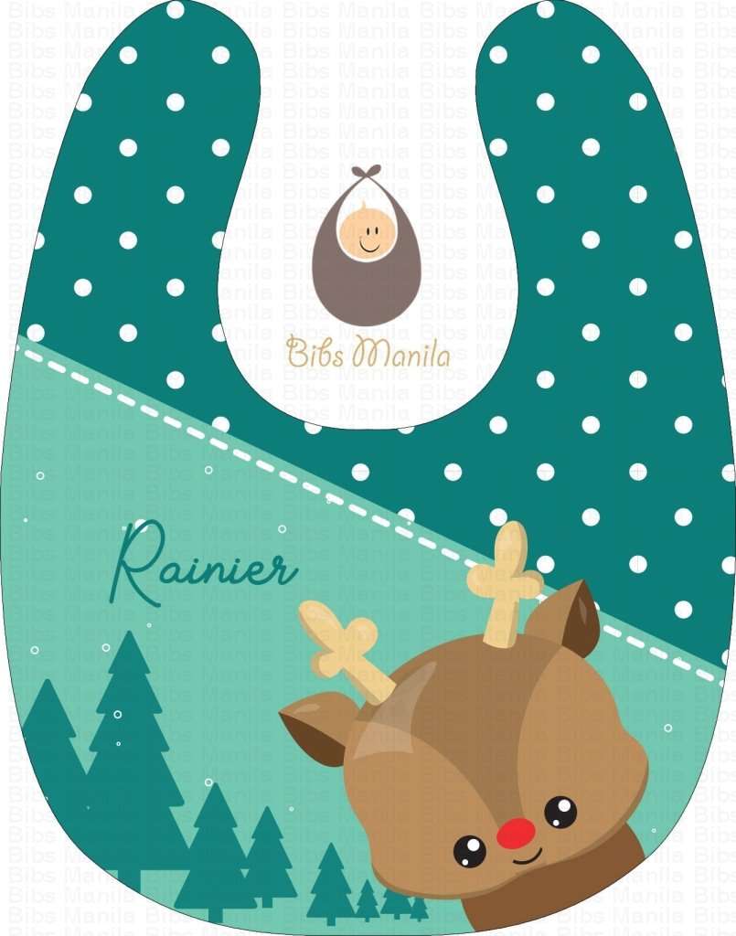 Reindeer And Polka Bibs