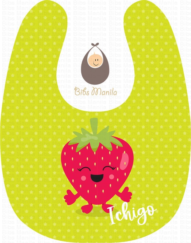 Strawberry Smile Bibs