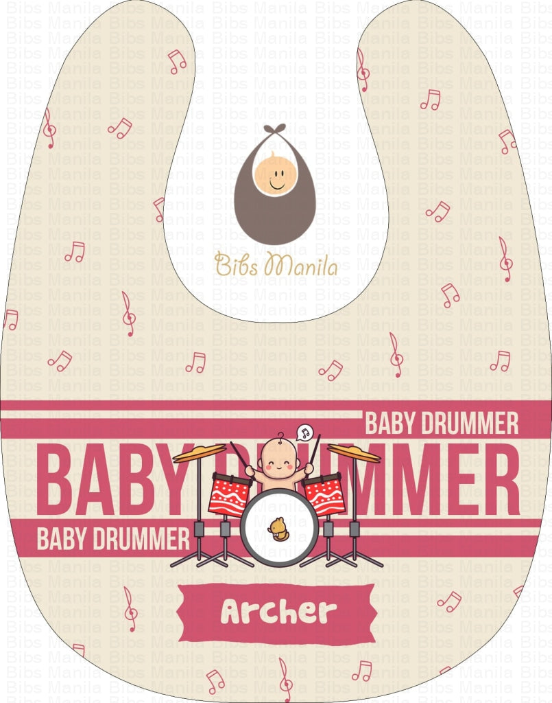Baby Drummer Bibs