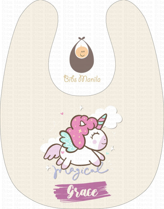 Magical Unicorn Alabaster Bibs