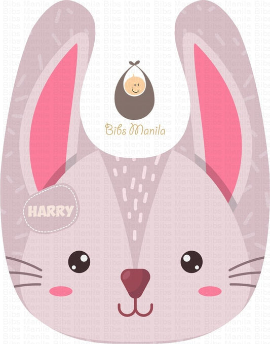 Animal Face Bunny Bibs