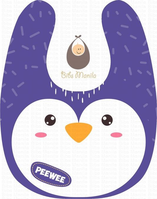 Animal Face Penguin Bibs