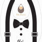 Baby Tux And Suspenders Plain Bibs