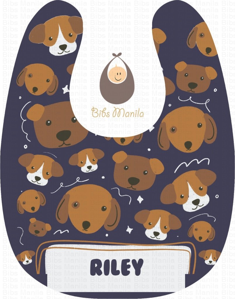 Babys Best Friend Violet / With Waves Bibs