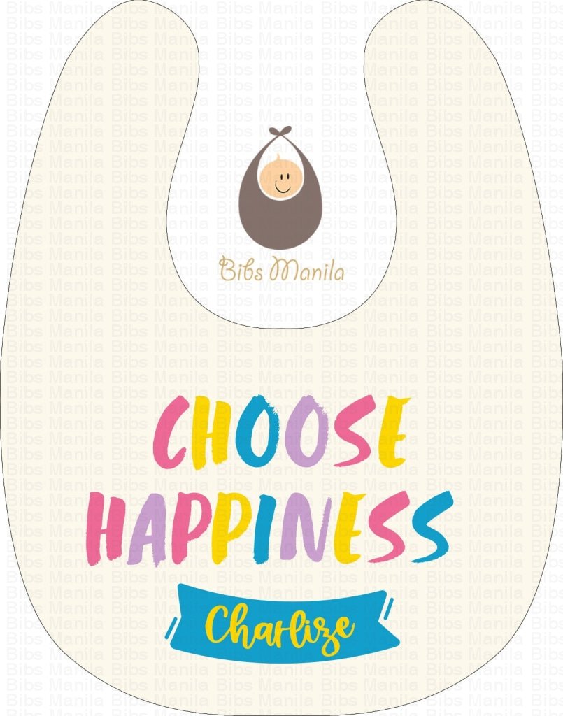 Choose Happiness Bibs