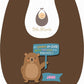 Cute Parent Bears Brown / Without Snow Bibs