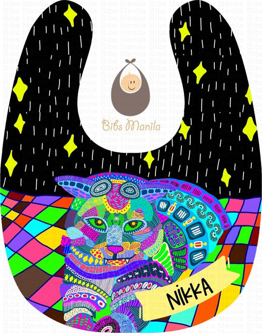 Mosaic Cat Bibs