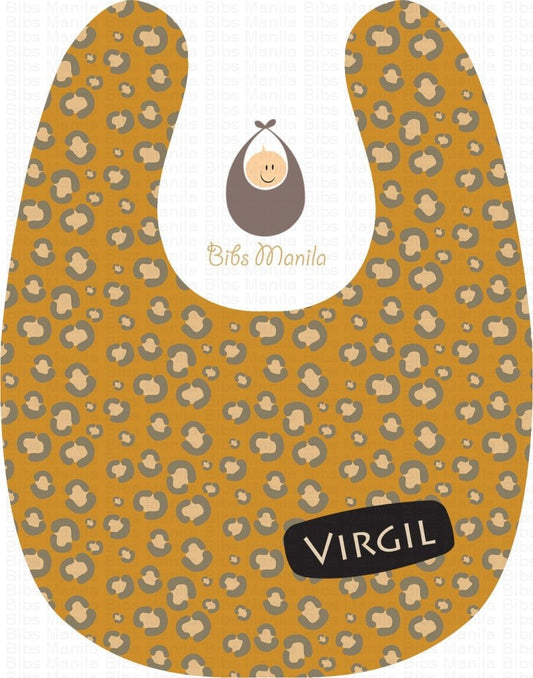 Orange Leopard Bibs