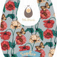 Poppies Sky Bibs