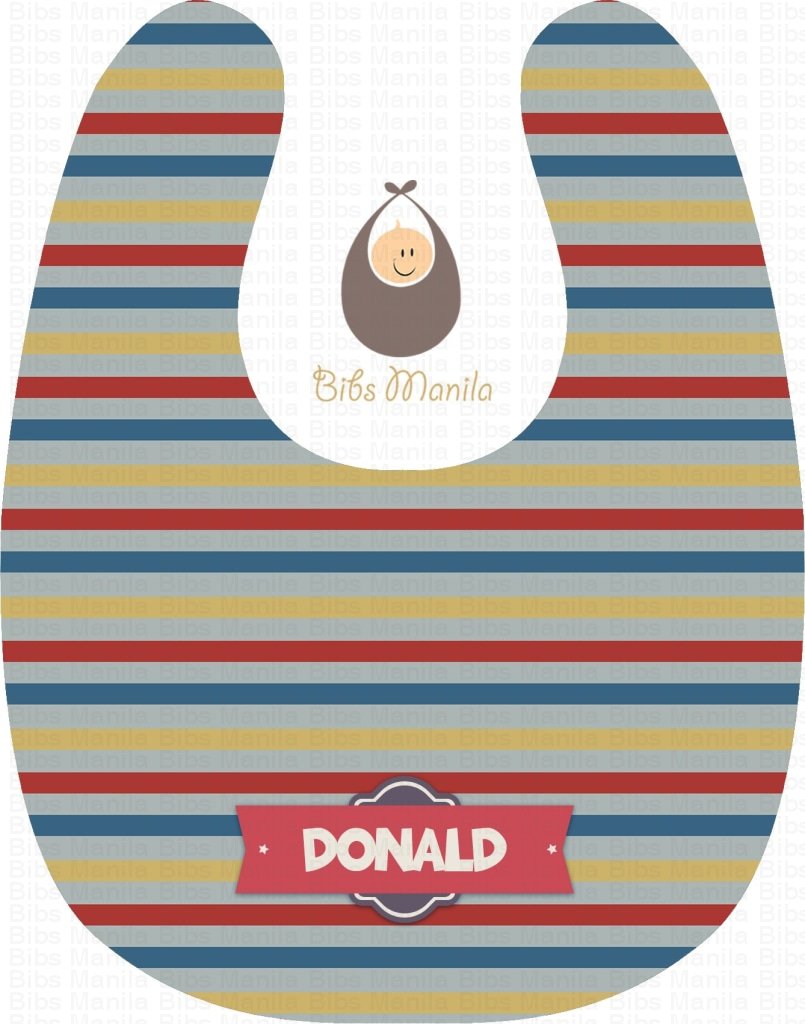 Robo Stripes Bibs