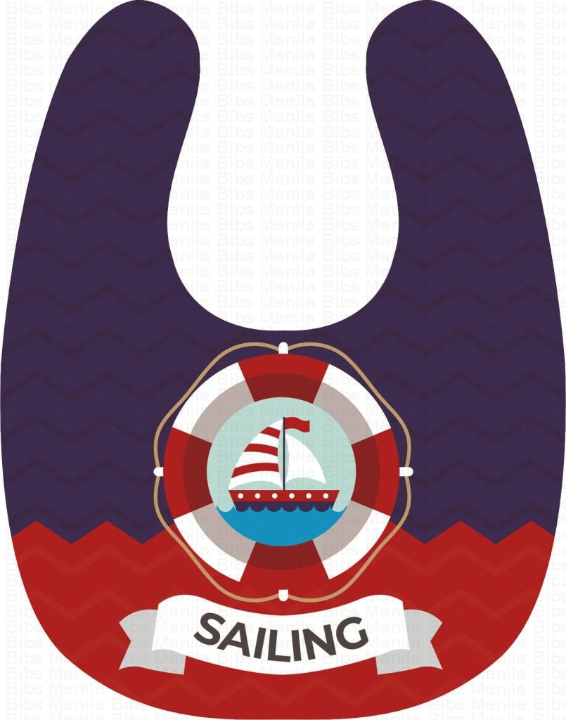 The Captain with Anchor Personalized Baby Bib