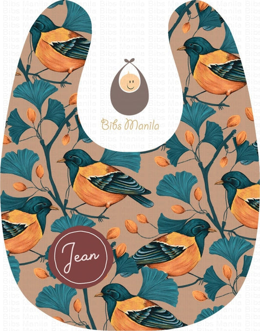 Tropical Birds In Cocoa Bibs